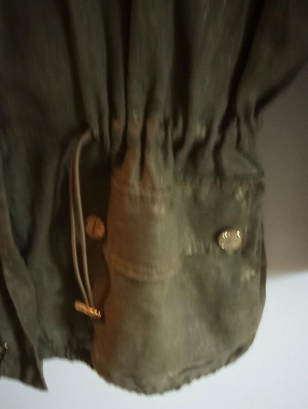 Michael Kors Olive Green Utility Jacket with Hood